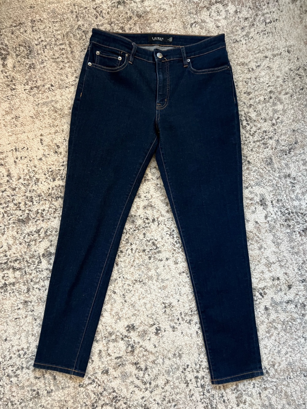 LAUREN Ralph Lauren Dark Slim Straight/Skinny Jeans | Size 8